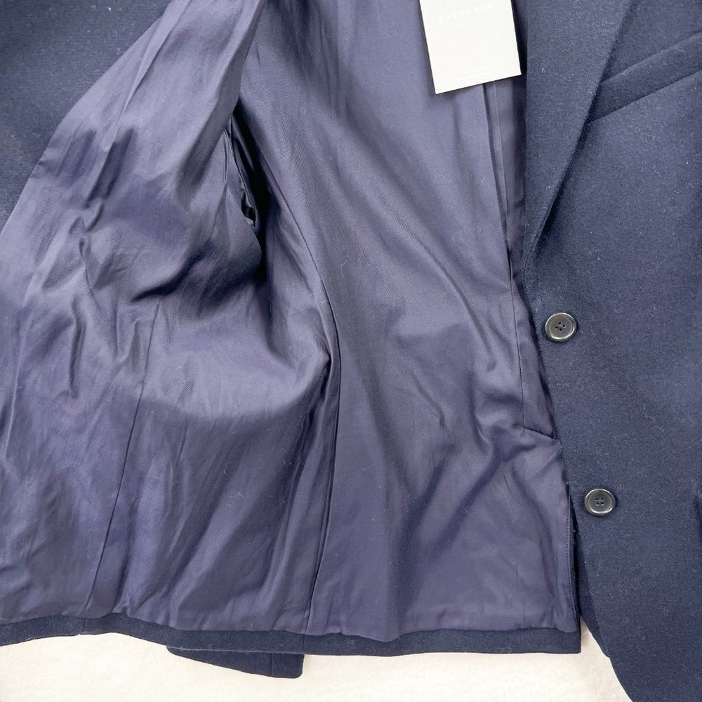 EVERLANE The Wool Academy Blazer Navy Womens Sz 12 NWT - Picture 8 of 12